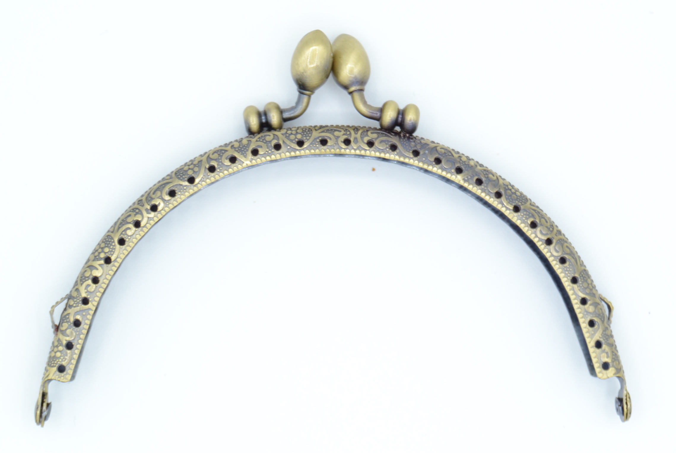 Pack of 1 4" Curved Type 14 Antique Brass Purse Clasps CelloExpress