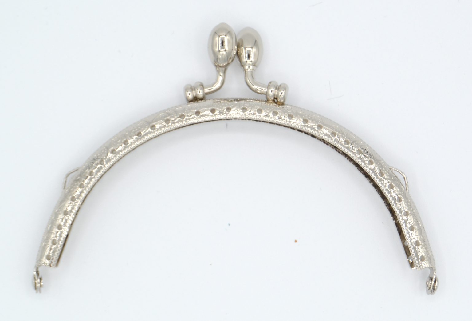 Pack of 10 5" Curved Type 14 Silver Purse Clasps CelloExpress