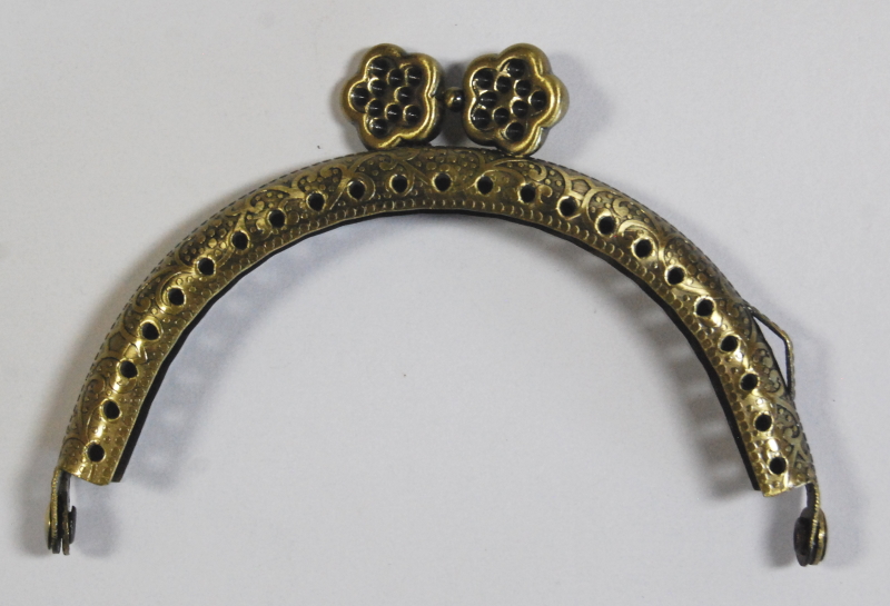 Pack of 3 - Curved Type 26 - Purse Clasp 3.25" - Antique Brass