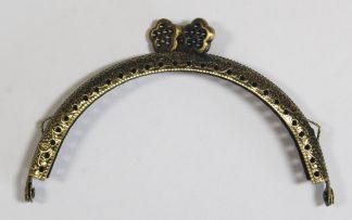 Pack of 4- Curved Type 26 - Purse Clasp 4" - Antique Brass