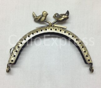 Pack of 3 - Curved Type 5 - Purse Clasp 3.25" - Antique Brass