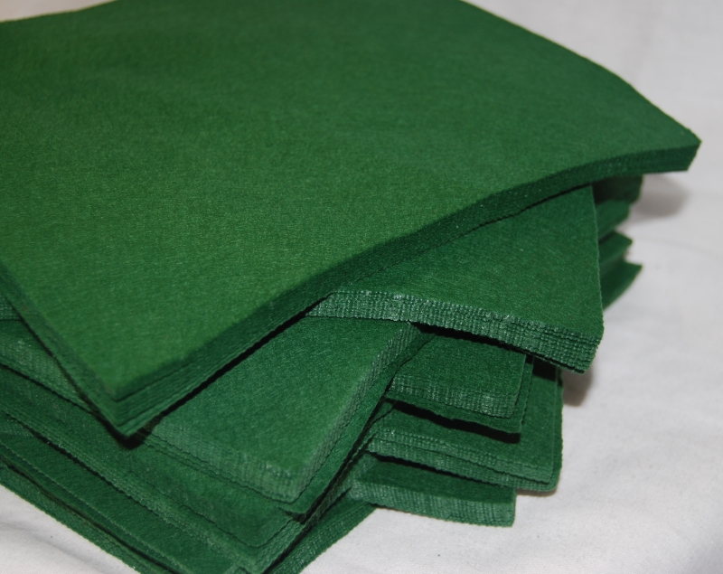 10 Sheets - Olive - Self Adhesive - Craft Felt 9" Square