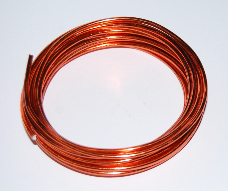 Pack of 1 - Copper 3mm x 5m Aluminium Wire