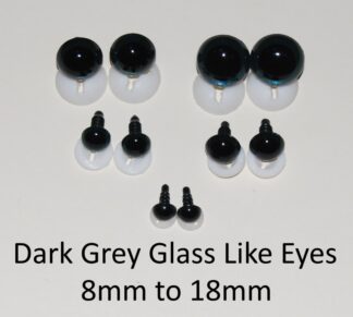 Dark Grey Glass Like Eyes