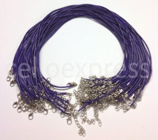 Dark Violet Waxed Cord Necklaces