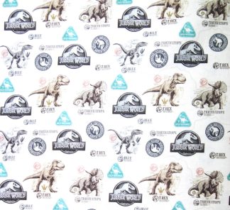 1/2m - 50cm x 140cm - Jurassic World - Dinosaur - Official Fabric - Various Designs