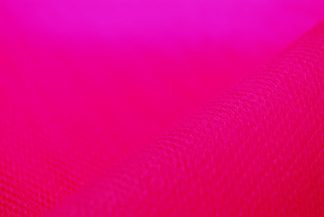 Dress Net Fabric Mesh - Flare Free - Flo Cerise - 1/2m - 50cm x 150cm
