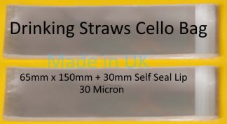 Drinking Straws Cello - 65x150mm