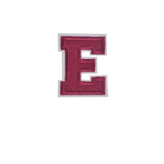 Pack of 2 Patches - E - Sew/Iron On Embroidered Patch