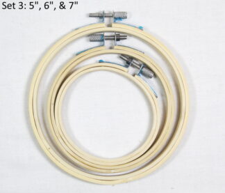 Set 3: 5", 6" & 7" Bamboo Embroidery Hoop - Cross Stitch/Tapestry Frame
