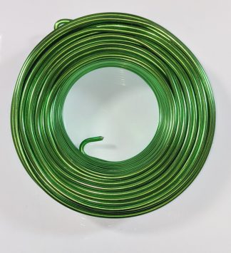 Pack of 1 - Emerald Green 3mm x 25m Aluminium Wire