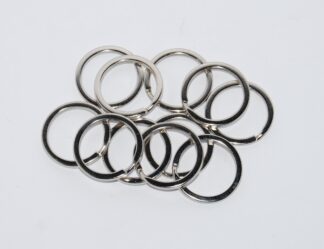 Silver Flat Double Loops