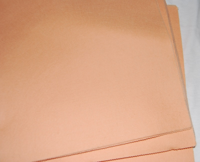 Flesh 9" Square - Felt Sheets - Craft Felt Material