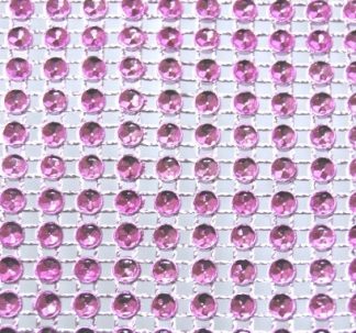 1 Row x 5 Metres - Fuchsia Diamante Effect Cake Ribbon