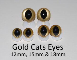 Gold Cat Eyes Plastic Backs