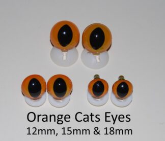 Orange Cat Eyes Plastic Backs