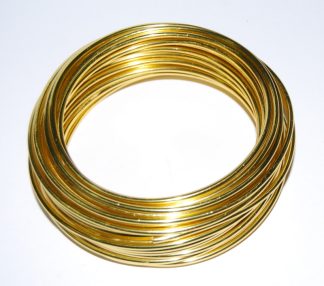 Pack of 1 - Yellow Gold 3mm x 10m Aluminium Wire