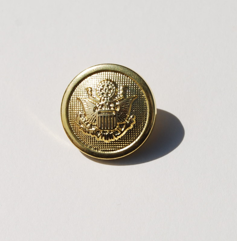 Pack of 5 - 25mm Gold Eagle Crest Acrylic Blazer Buttons