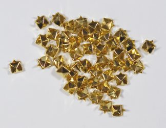 Pack of 100 - 10mm Gold Pyramid Rivets