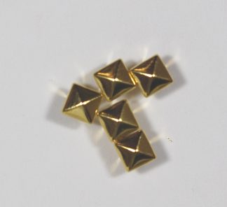 Pack of 5 - 8mm Gold Pyramid Rivets