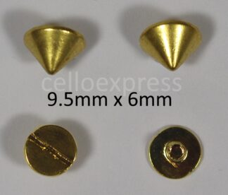 Pack of 10 - 9.5mmx6mm Gold Cone Rivets