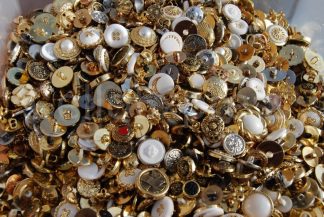 Shiny Gold Buttons - Mixed Size & Weights