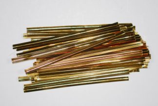 3"/8cm Gold Twist Ties