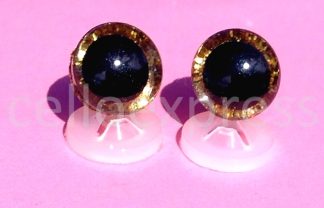 3D Gold Glitter Eyes