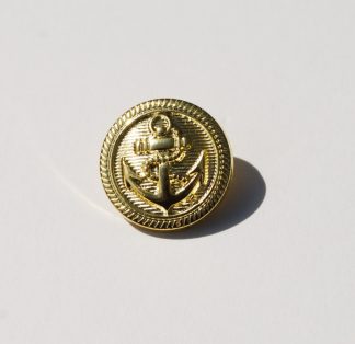 Pack of 10 - 13mm Gold Anchor Acrylic Blazer Buttons