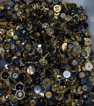 Gold & Black Buttons