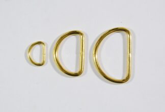 Gold Metal D Rings