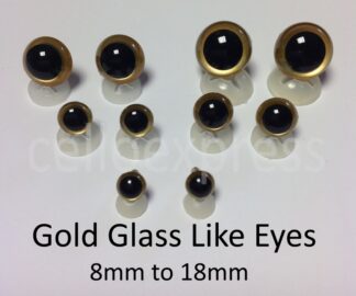 Gold Glass Like Eyes
