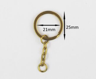 Gold Loops with Keychains