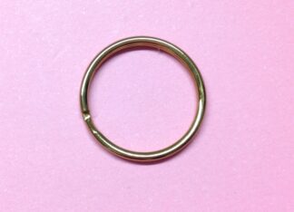 Gold Double Loop Keyrings