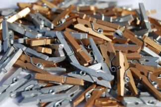 35mm Gold & Silver Mini Pegs