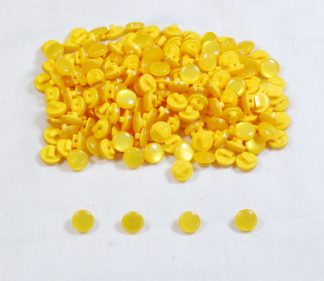 Golden Yellow Mushroom Buttons - 10mm