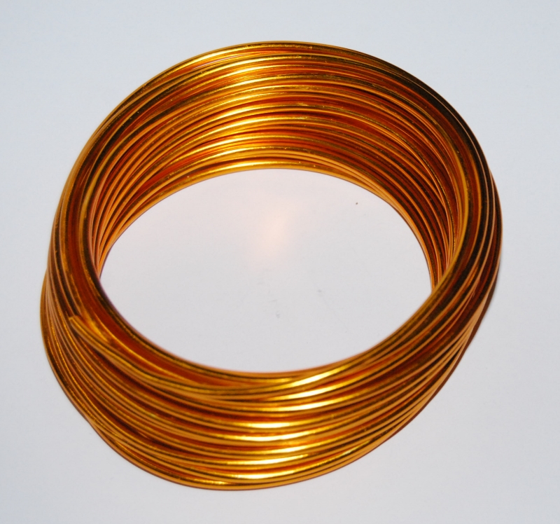 Pack of 1 - Golden Rod 3mm x 10m Aluminium Wire