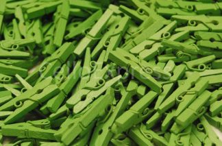 25mm Green - Mini Wooden Craft Pegs