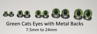 Green Cats Eyes Metal Back