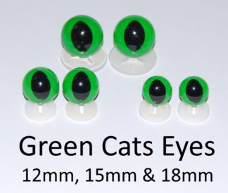 Green Cat Eyes Plastic Backs