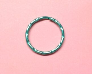 Green Patterned Dopuble Loops