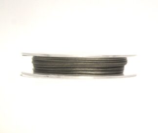 Pack of 1 Roll - 0.38mm x 10m Grey Steel Tiger Tail Beading Wire