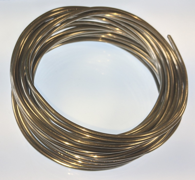 Pack of 1 - Grey 3mm x 10m Aluminium Wire