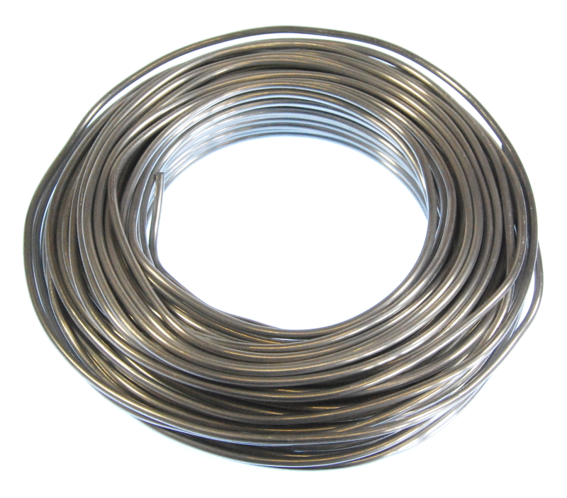 Pack of 1 - Grey 3mm x 50m Aluminium Wire