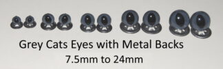 Grey Cats Eyes Metal Backs