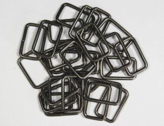 Pack of 25 - 35mm Metal Bag Strap Buckles - Gun Metal