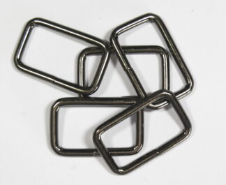 Pack of 5 - 35mm Metal Bag Strap Buckles - Gun Metal