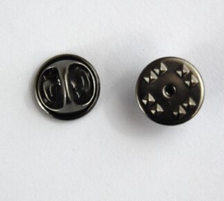 Gun Metal Badge Backs