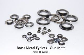 10mm Gun Metal Brass Eyelets With Washers