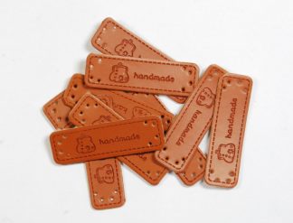 Handmade Purse Faux Leather Tags - 50mm x 15mm